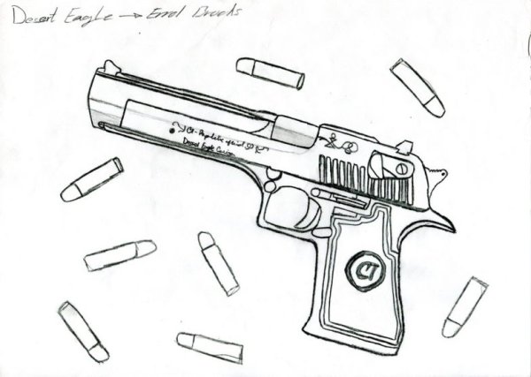 Desert Eagle чертеж