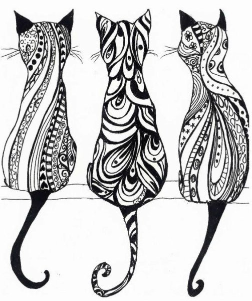 Раскраски антистресс лошади