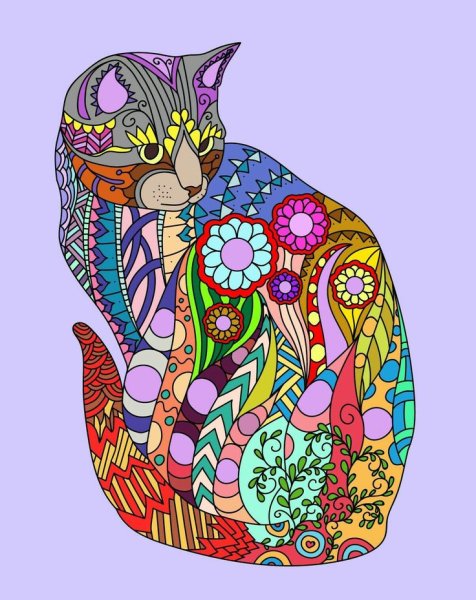 Зентангл Жар птица