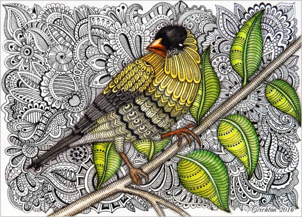 Зентангл лошадь