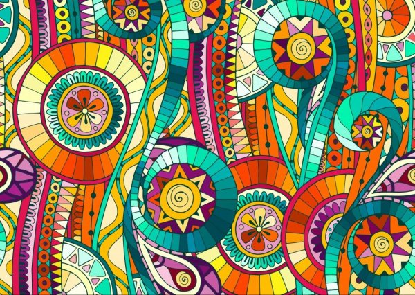 Дерево дудлинг и Зентангл