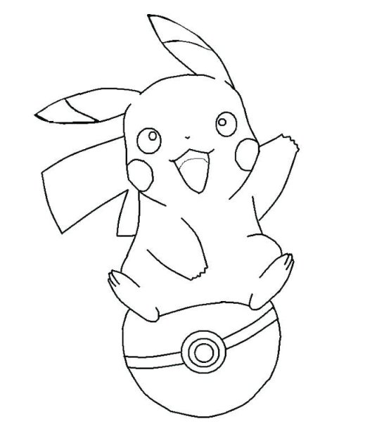 Покемон раскраска покебол