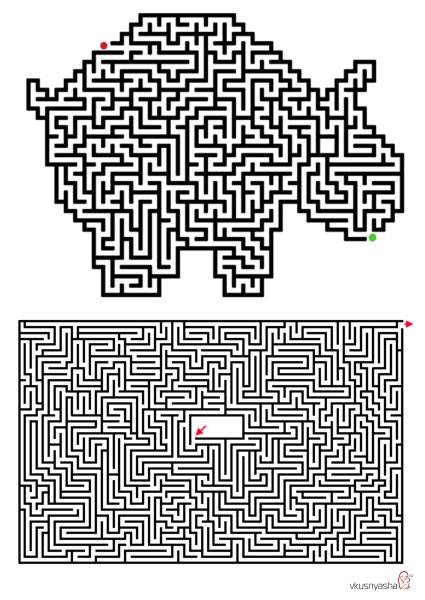 Лабиринт сложный