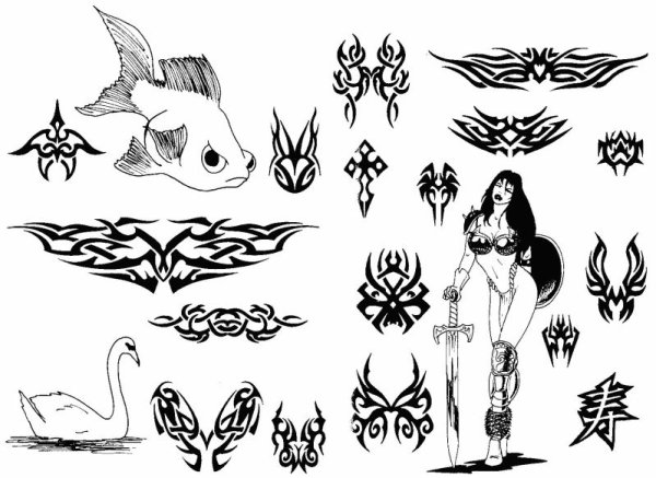 Эскизы для тату маленькие сложные