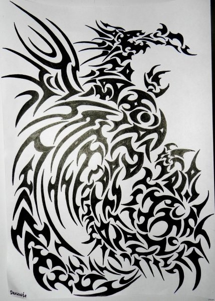 Эскизы тату на бумаге