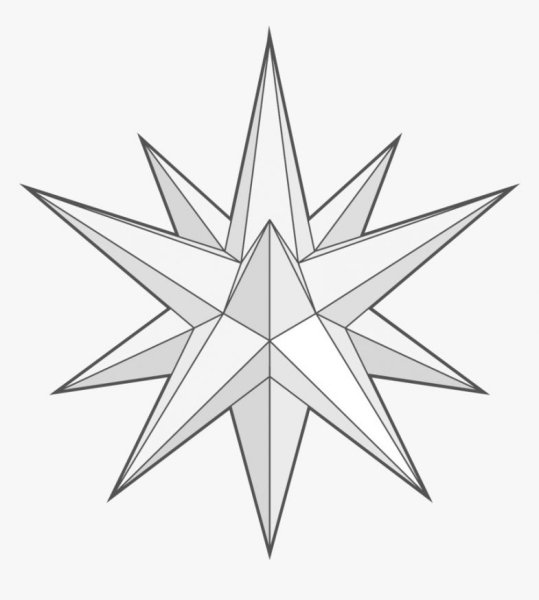 Узор в виде звезды