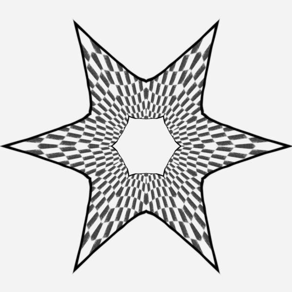 Восьмиугольная звезда в круге