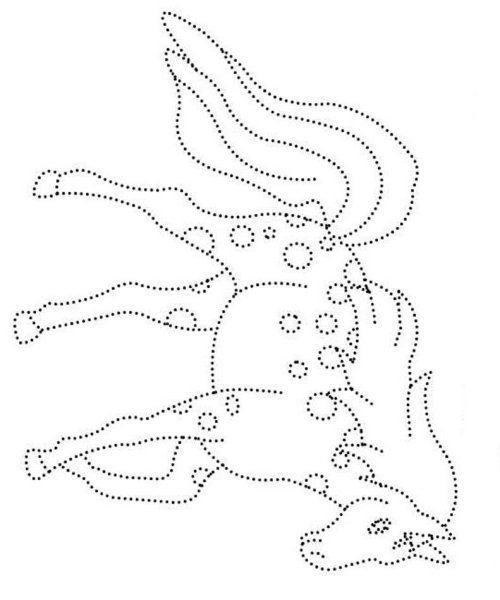 Рисование по точкам для девочек