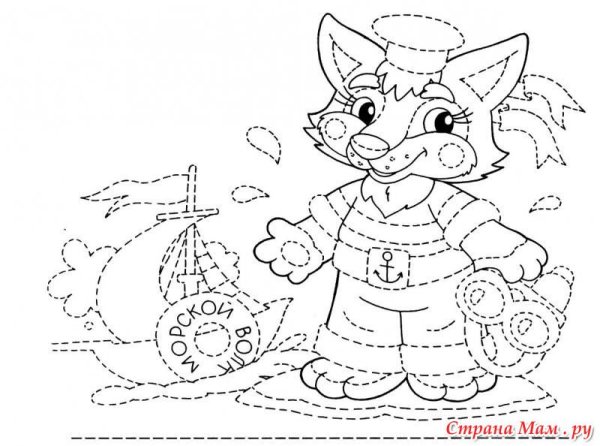 Раскраски обводилки