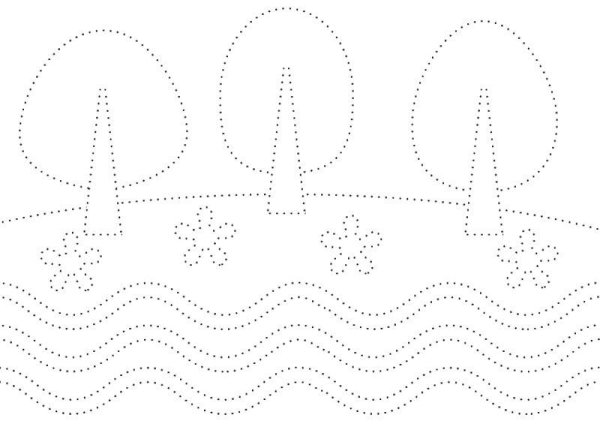 Линии для обводки для детей