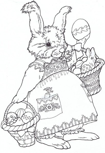 Пасхальные рисунки для печатания