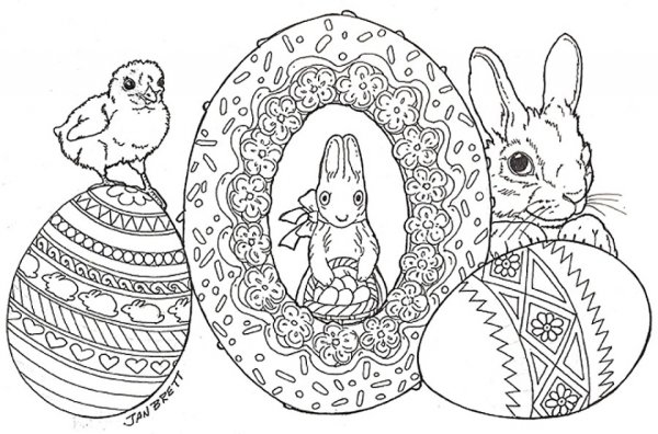 Раскраска Пасха