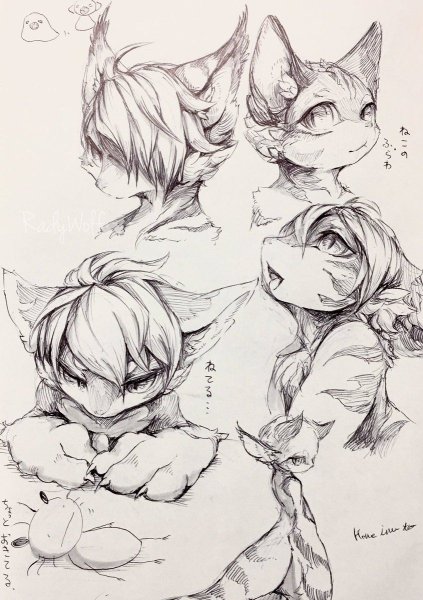 Красивый стиль рисования фурри