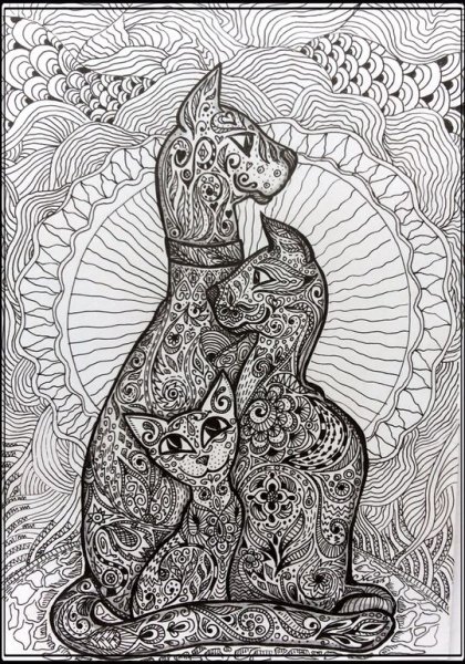 Раскраски сложные