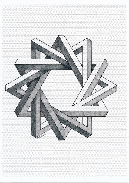 Иллюзия треугольник Пенроуза