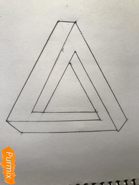 Треугольник рисунок карандашом