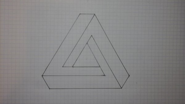 Объемные фигуры на клетчатой бумаге