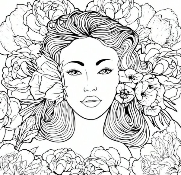 Прически для раскрашивания сложные и красивые