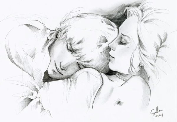 Рисунки карандашом любовь