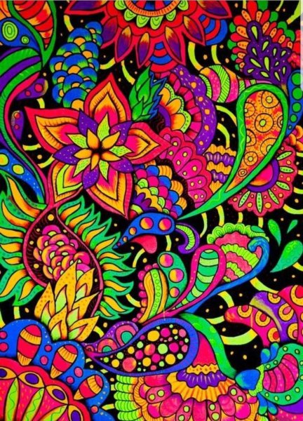 Узоры цветные