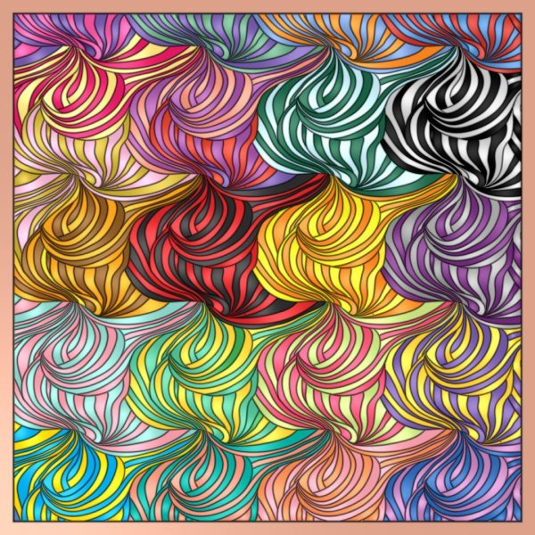 Разноцветные узоры