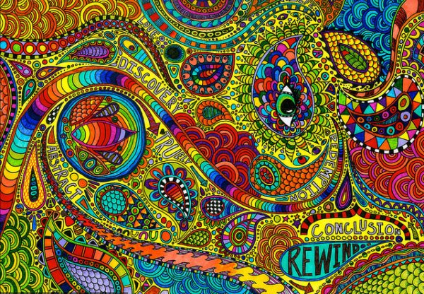 Рисунки сложные цветные