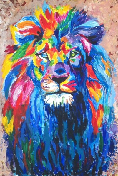 Рисование животных красками