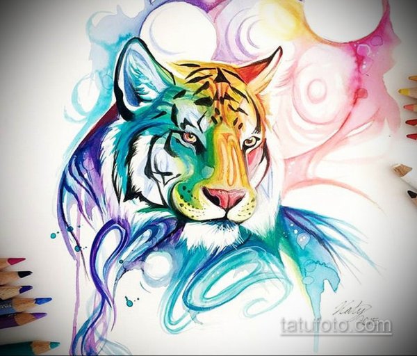 Красивые цветные эскизы