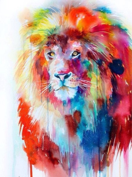 Лев цветной