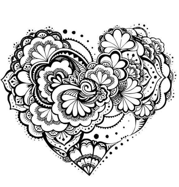 Раскраска антистресс в любви!