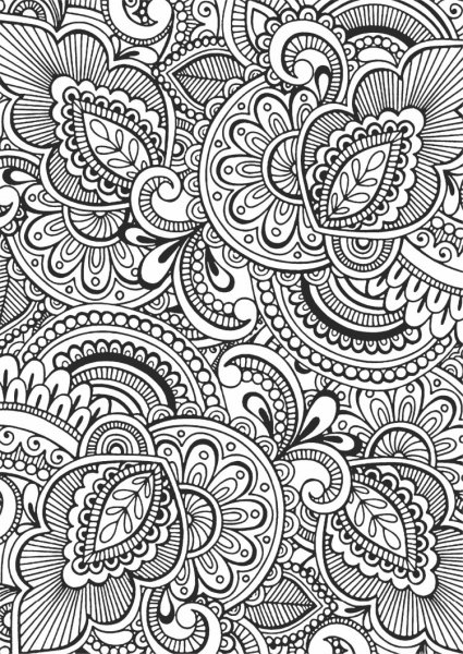 Раскраска антистресс узоры