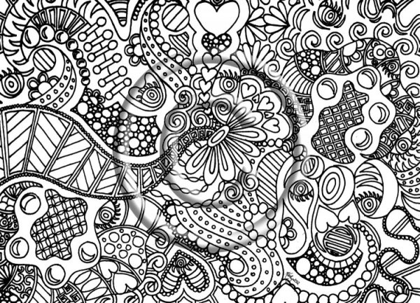 Раскраска абстракция