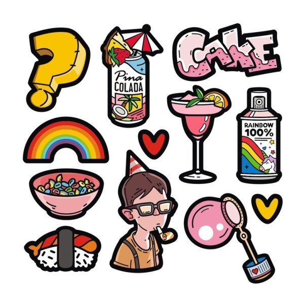 Прикольные наклейки для подростков