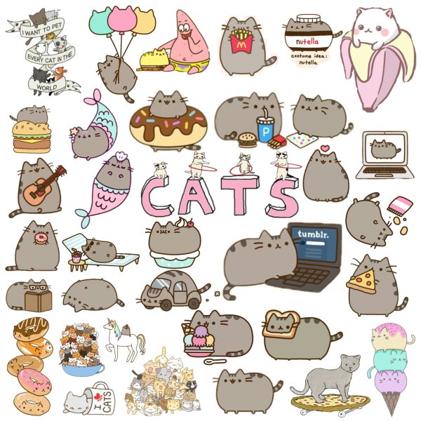 Наклейки для распечатки котики
