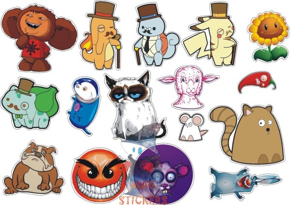 Разные наклейки