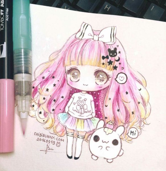 Идеи для рисунков кавайные