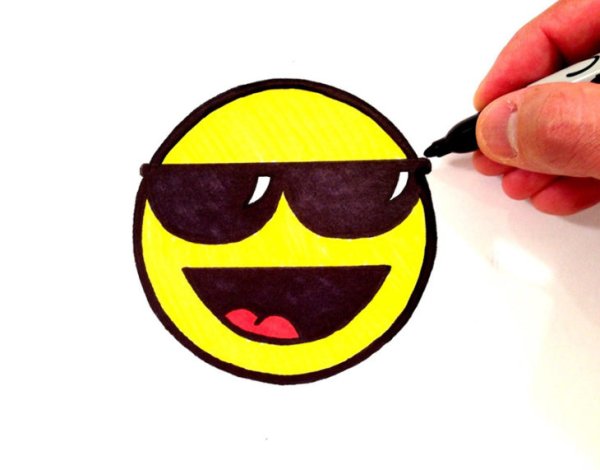 Нарисованный смайлик