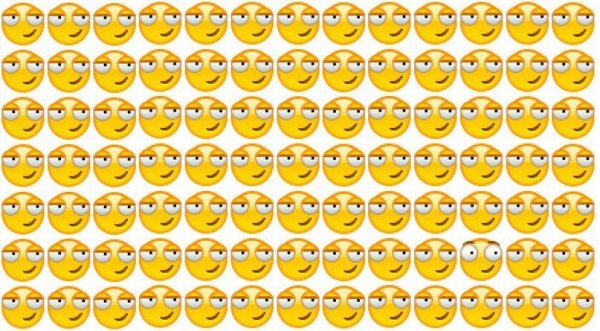 Много одинаковых смайликов