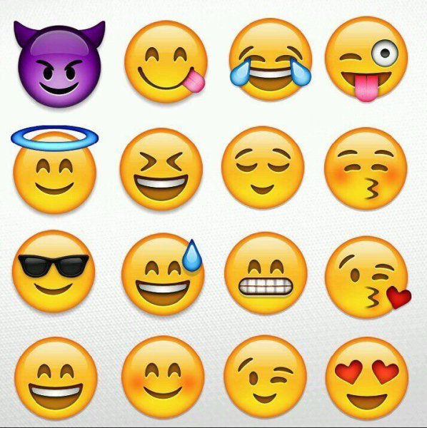 Смайлики для срисовки