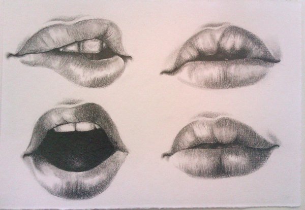 Нарисовать губы