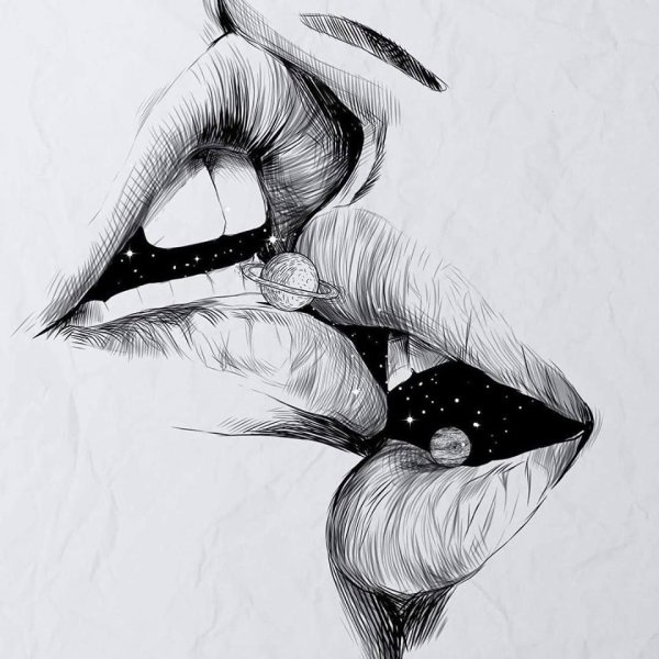 Мужские губы карандашом для начинающих