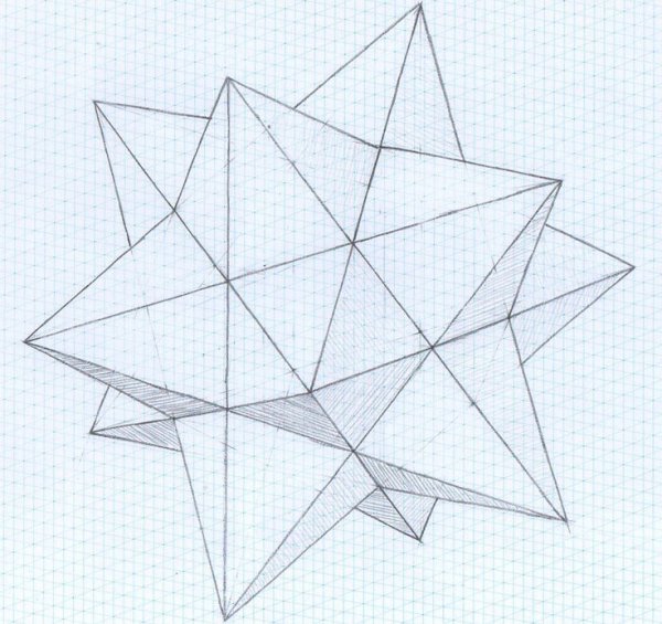 Геометрическая фигура звезда объемная