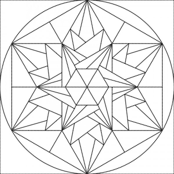 Мандала из геометрических фигур