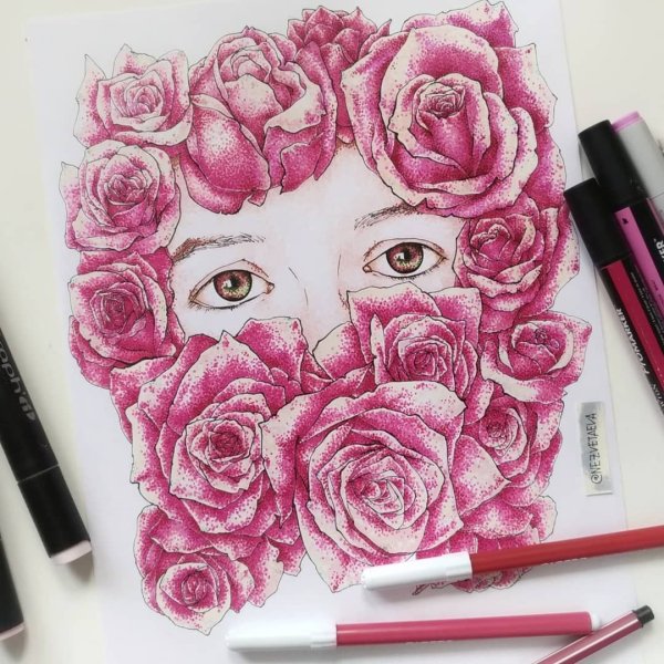 Рисование фломастерами и карандашами