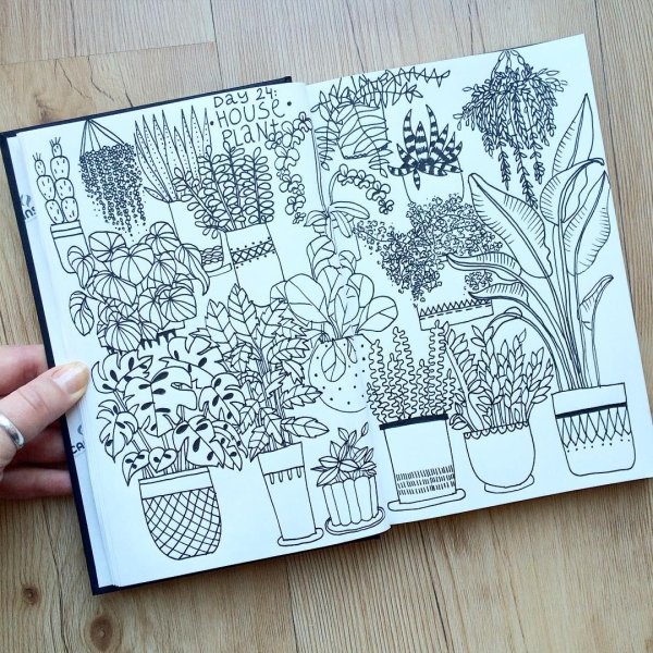 Скетчбук для раскрашивания