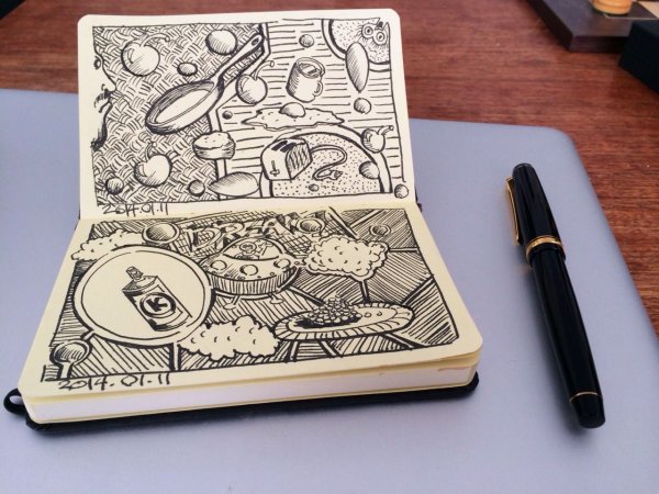 Рисунки в скетчбуке