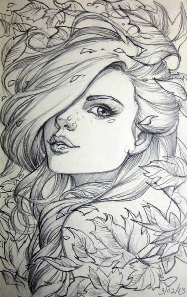 Раскраски антистресс девушки