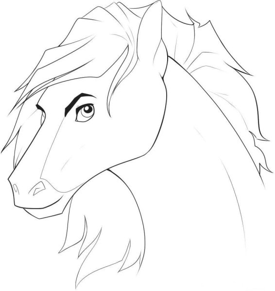 Лошадь рисунок карандашом