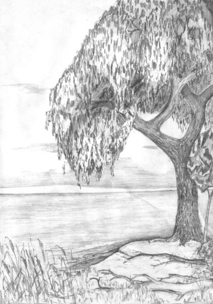 Наброски горного пейзажа