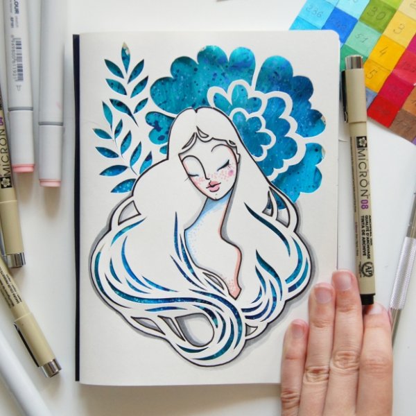 Картины маркерами